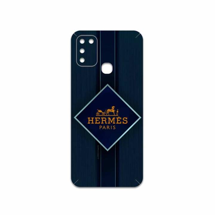 برچسب پوششی ماهوت مدل Hermes-Logo مناسب برای گوشی موبایل اینفینیکس Hot 10 Play MAHOOT Hermes-Logo Cover Sticker for Infinix Hot 10 Play